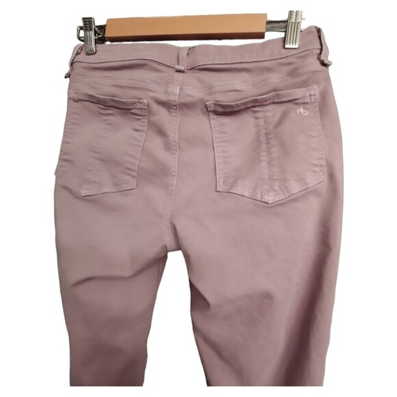 Rag & Bone Revolve Zipper Capri Mid Rise Lilac Lavender Stretch Jeans Pants 28 - Picture 12 of 12